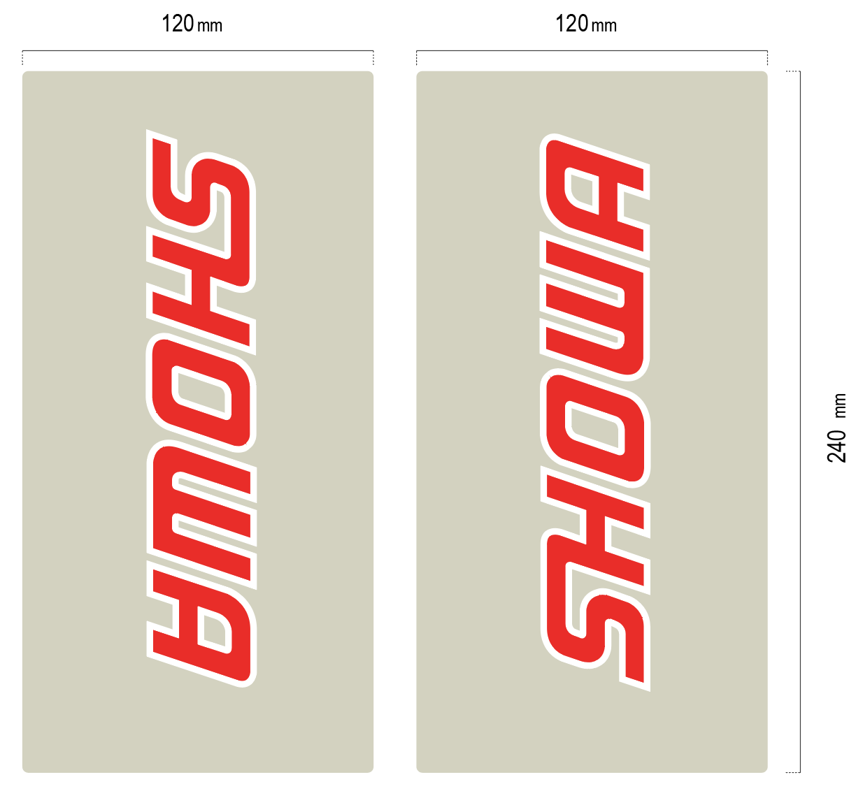 Showa Clear Fork Sticker