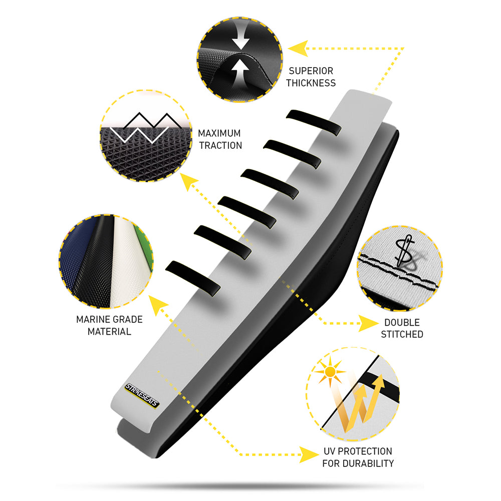 Gas Gas RED/BLACK/BLACK Gripper Ribbed Seat Cover