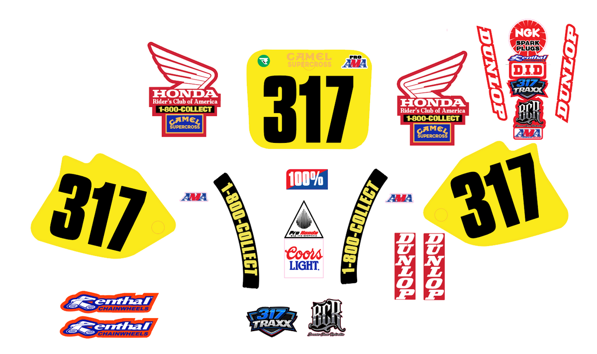 Honda retro 1993- 1996 CR125