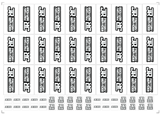100- Suspension Fork Stickers with business Name