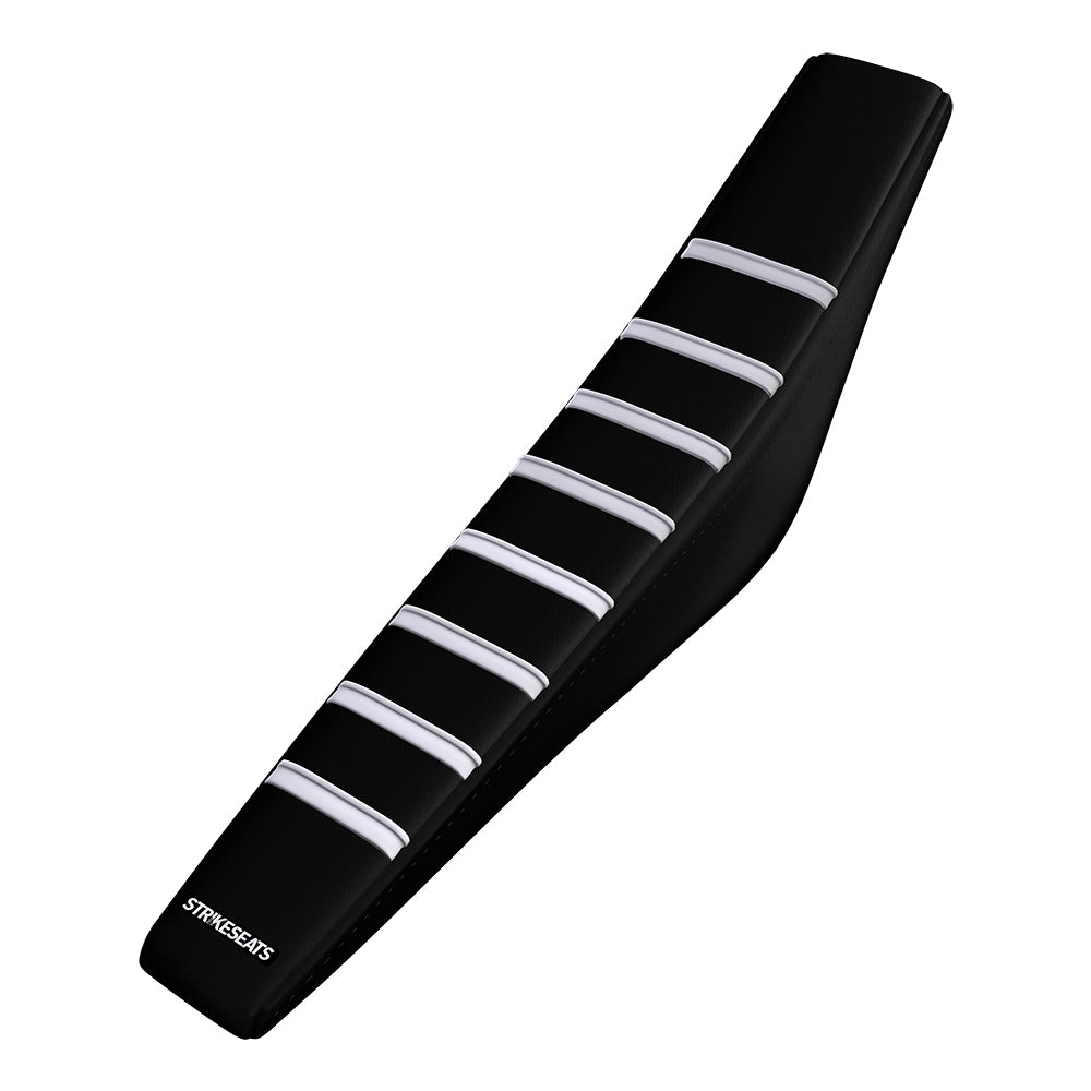 Husqvarna WHITE/BLACK/BLACK Gripper Ribbed Seat Cover
